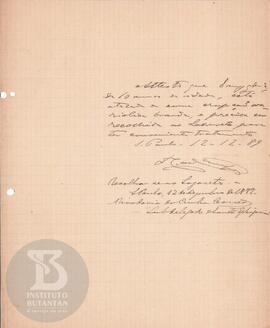 Comunicação de 12 de dezembro de 1889