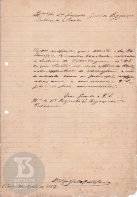 Comunicação de 19 de agosto de 1887