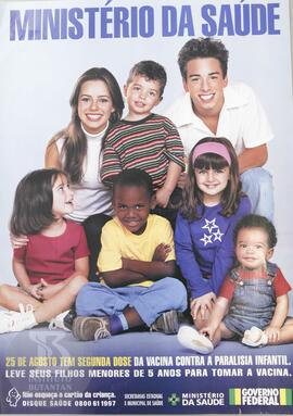 25 de agosto tem segunda dose da vacina contra a Paralisia Infantil