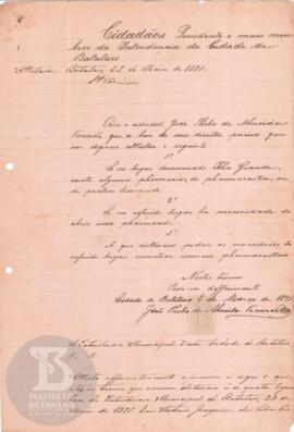 Carta de 22 de maio de 1891