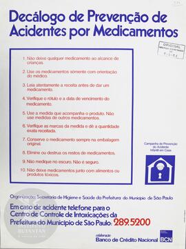 Decálogo de prevenção de acidentes por medicamentos