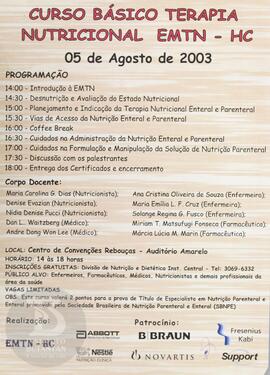 Curso básico terapia nutricional EMTN - HC