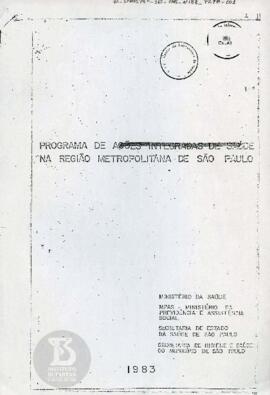 Programa de Ações Integradas de Saúde na Região Metropolitana de São Paulo