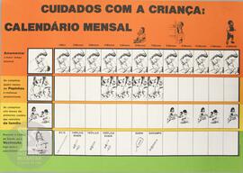 Cuidados com a criança: calendário mensal