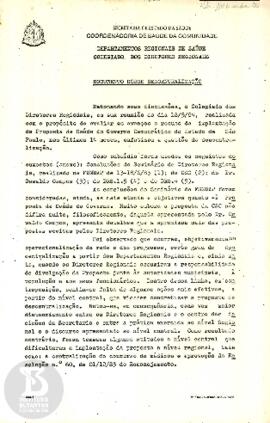 Documento sobre Descentralização