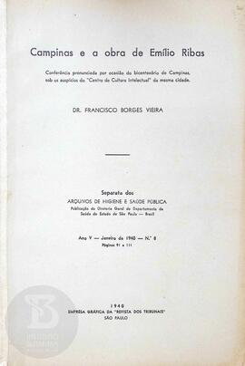 Campinas e a obra de Emílio Ribas