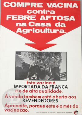 Compre vacina contra febre aftosa na casa da agricultura