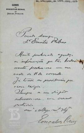 [Carta de agradecimento pelo envio de informações]