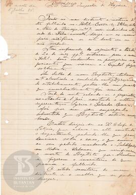 Comunicação de 3 de julho de 1886