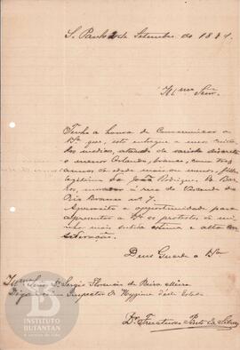 Comunicação de 2 de setembro de 1891