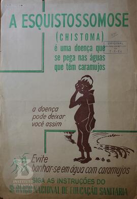 A esquistossomose (chistoma) é uma doença que se pega nas águas que têm caramujos