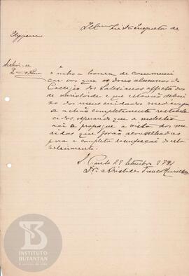 Comunicação de 28 de setembro de 1891