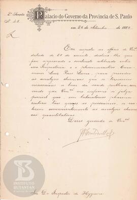 Comunicação de 26 de setembro de 1889