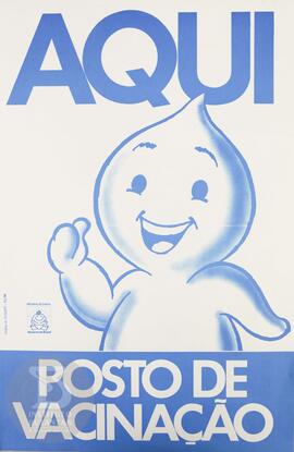 Aqui. Posto de vacinação.