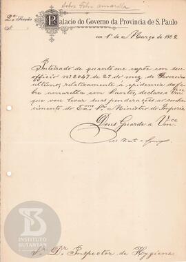 Comunicação de 1 de março de 1889
