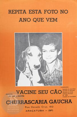 Repita esta foto no ano que vem. Vacine seu cão