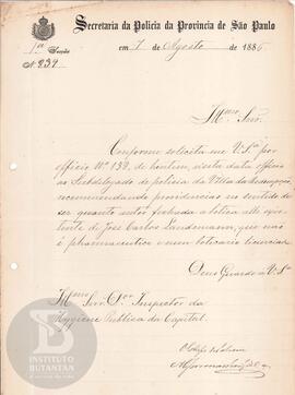 Comunicação de 7 de agosto de 1886