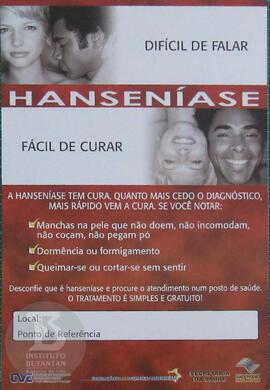 Hanseníase: Difícil de falar, fácil de curar