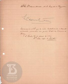 Comunicação de 31 de maio de 1889