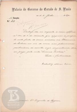 Comunicação de 4 de julho de 1890