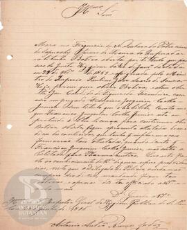 Comunicação de 23 de junho de 1886