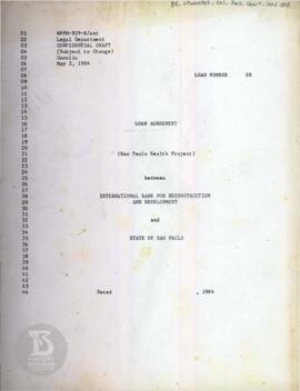 Loan Agreement (São Paulo Health Project)