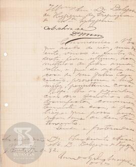 Comunicação de 17 de janeiro de 1892