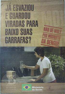Já esvaziou e guardou viradas para baixo suas garrafas?