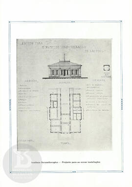 Instituto Serumtherapico - Projecto para as novas installações