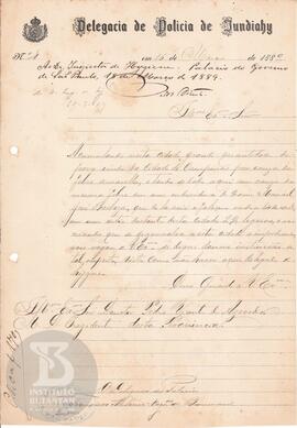 Comunicação de 16 de março de 1889