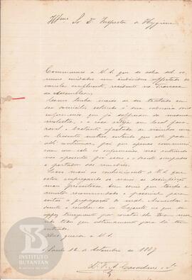 Comunicação de 12 de setembro de 1889