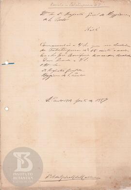 Comunicação de 18 de agosto de 1887