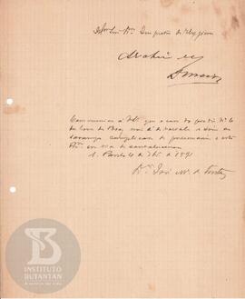 Comunicação de 4 de setembro de 1891