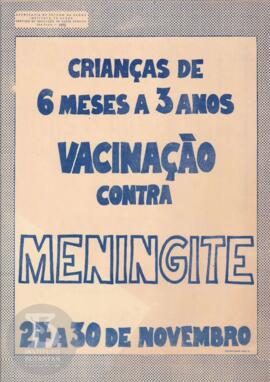 Crianças de 6 meses a 3 anos, vacinação contra meningite