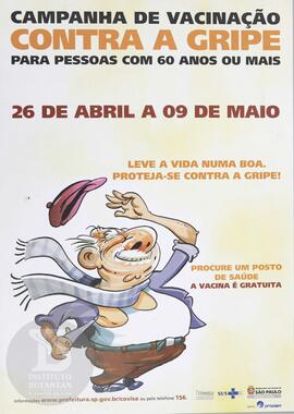 Campanha de vacinação contra a gripe para pessoas com 60 anos ou mais