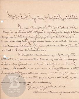 Carta de 3 de julho de 1891