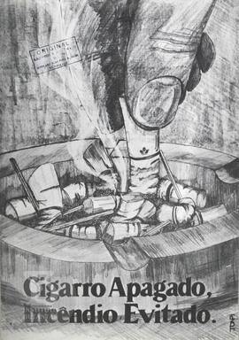 Cigarro apagado, incêndio evitado.