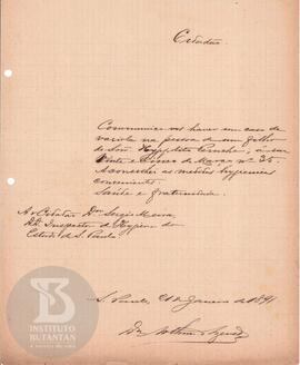Comunicação de 21 de janeiro de 1891