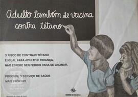 Adulto também se vacina contra tétano (azul)