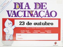 Dia de vacinação. 23 de outubro